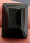 Diamond black 12.02ct emerald cut Onyx