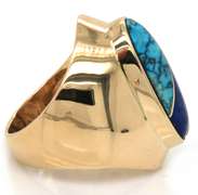 Handsome 14kt YG Gents' Inlay Signet Ring