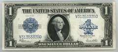 Crisp Series of 1923 Large Size $1 Silver Certificate