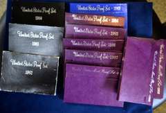 Proof Set Run 1980-1990 11 Total Sets
