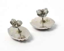 Sterling Silver Cabochon Earrings