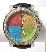 Sparkling Diamond King 4-Color Dial Diamond Watch