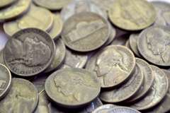 40 Assorted Silver WW11 Nickels