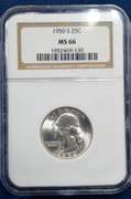 1950 S NGC MS 66 25 C