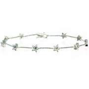 Sterling Silver Diamond Accent Star Tennis Bracelet