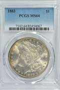 Virtual Gem BU 1883 Morgan Silver Dollar. PCGS MS64