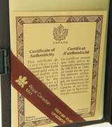 Two gold coins 1985 and 1986 Canadian 100 Dollar Commemorative Coins