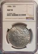 Certified Morgan Silver Dollar 1886