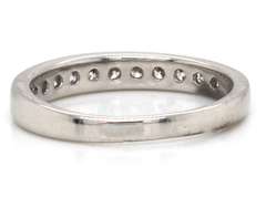 Classic 14kt WG Channel Set Diamond Band