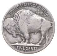 1918-D Indian Head Buffalo Nickel 1918/17-D ERROR