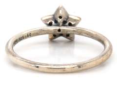 Playful Silver Pandora CZ Star Ring