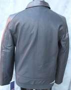 Fine Quality Black Leather Jacket By Emmanuelle Ungaro