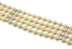 4 Starnd 6mm Pearl Bracelet