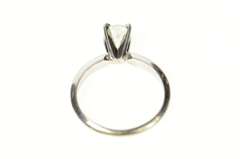 10K White Gold 0.50 Ct Diamond Classic Solitaire Engagement Ring