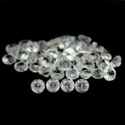 Glittering 5.83ct UNHEATED diamond white Topaz set