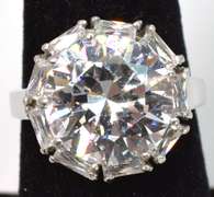 Sterling Silver CZ Cocktail Ring