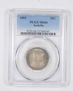 MS66 1893 Columbian Exposition Isabella Commemorative Quarter - PCGS