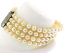 4 Starnd 6mm Pearl Bracelet