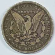 Scarcer 1891-CC Morgan Silver Dollar. Nice circ