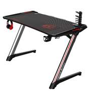 46.85 inch Z Shaped Gamer Table with RGB Light