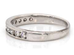 Classic 14kt WG Channel Set Diamond Band