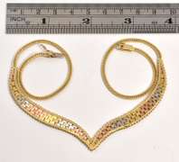 Always Popular 14k Tri-color Necklace