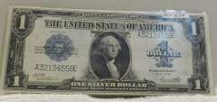 1923 Lg Size $1 Sil Cert, Gem Unc