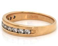 Timeless 14kt YG Diamond Channel Set Band
