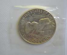 2 Each 1971-1973 S Blue Pack Unc Ike Silver Dollars