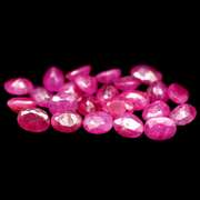Heated only! 5ct 24 piece violet red Ruby set