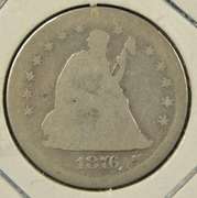 1876-S Seated Liberty Quarter