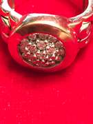 MENS 14K YELLOW AND WHITE GOLD DIAMOND RING