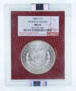 MS63 1880-S Morgan Silver Dollar - Redfield Hoard - Graded NGC