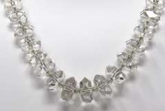 Sterling Silver Clear Rock Crystal Quartz Necklace