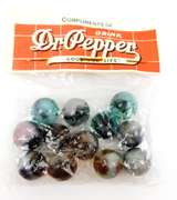 Sealed Vintage Dr. Pepper Bag of Marbles