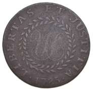 1785 Nova Constellatio Copper Coinage - Pointed Rays - Circulated