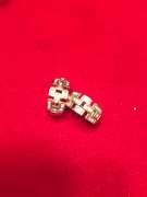 LADIES 14K YELLOW GOLD AND DIAMOND EARRINGS