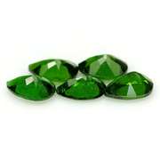 Steller 3.79ct 6 piece set of top color Chrome Diopside