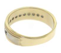 Men's Yellow Gold Diamond Band
