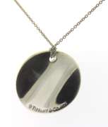 Tiffany & Co Small Notes Disc Pendant Necklace