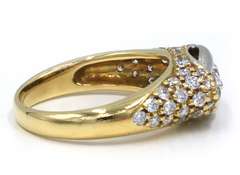 Dazzling 18kt YG Yellow Gold Oval Diamond Ring