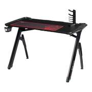 Gaming Desk R-Shaped Metal Frame 47 inch