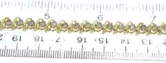 Gorgeous 14kt YG 4.50CTW Diamond "S"-Link Tennis Bracelet