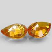 Gorgeous 1.04ct pair of golden Songean Sapphires