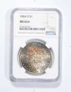 MS65* 1884-O Morgan Silver Dollar - Graded NGC