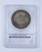 VG10 1863 Seated Liberty Silver Dollar - Graded by SEGS