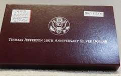 1993 PROOF Jefferson, Silver Dollar
