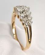 Classic Diamond Pyramid Ring