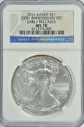 NGC MS70 2011-W EARLY RELEASES $1 from 25th Anniv Set