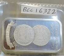 1 Oz Silver Ingot:  Philadelphia